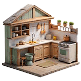 آشپزخانه و پذیرایی